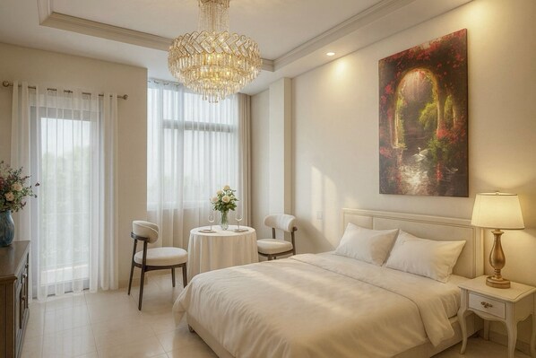 1 bedroom, desk, iron/ironing board, WiFi