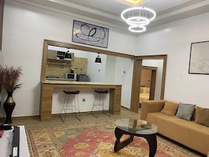 Living area - Amazon Luxury Apartment (Enugu)
