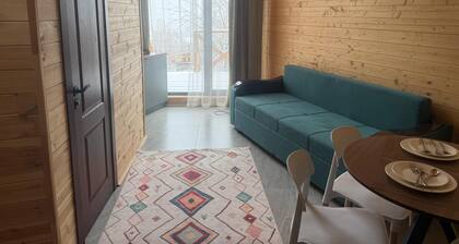 Cozy chalet in enjoyable Almaty with WiFi, AC and barbeque zone