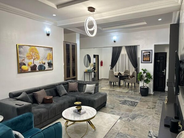 豪華公寓, 陽台, 城市景觀 | 起居區