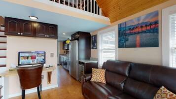 Télévision, cheminée