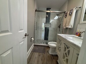 Shower, hair dryer, towels, toilet paper - Snook- 27634  1.3 Mi 2 Beach Full Kit, W & D Large 2 BD 2 Bath (Bonita Springs)