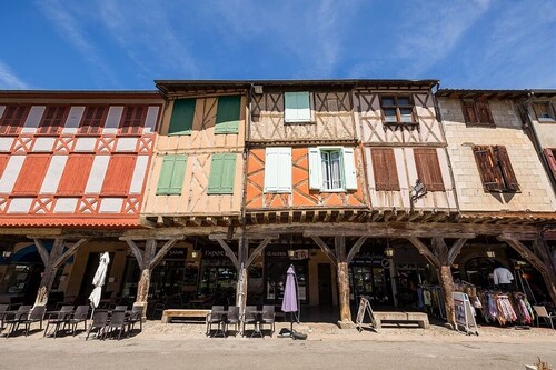 HOUSE WITH A VIEW OF THE PYRENEES OF THE ARIEGE AT TREZIERS NEAR MIREPOIX