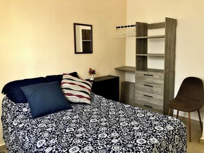 2 habitaciones, tabla de planchar con plancha, wifi y ropa de cama