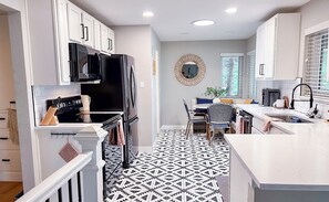 Microwave, oven, stovetop, dishwasher