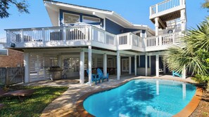 Pool - Your Ideal Beach Getaway With Private Pool, Game Room and Close to Beach! (Santa Rosa Beach)