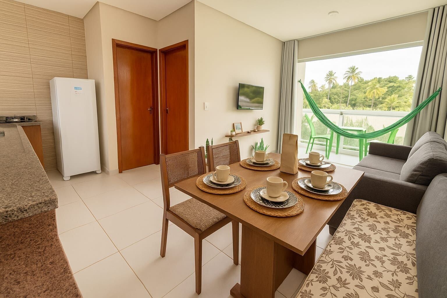 Apartamento conforto | Opções para refeição