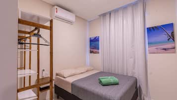 Apartamento conforto | 1 quarto, escrivaninha, espaço de trabalho para notebook