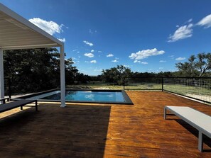 A heated pool - Unit #4 - Modern Tiny Home Retreat in heart of TX wineries (Blanco County)