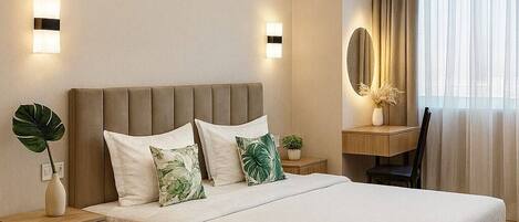 1 chambre, fer et planche Ă repasser, Wi-Fi, draps fournis