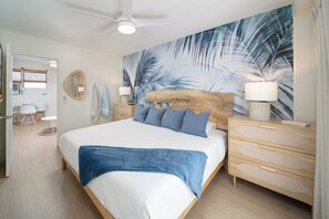 1 多间卧室、熨斗/熨衣板、WiFi、床单