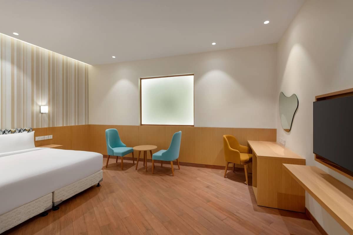 Quarto premium, 1 cama King | Roupas de cama premium, cofres nos quartos