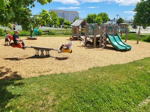 Children’s area - Sweet, two-bedroom, one-bathroom condo,  two short blocks from the beach! (Old Orchard Beach)