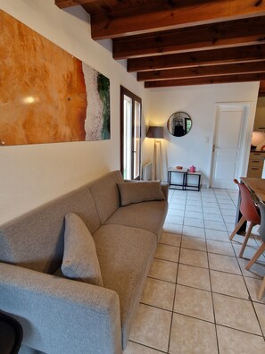 TV, DVD player, books