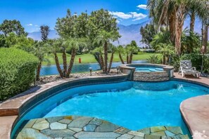 Outdoor pool, a heated pool - Two Resort Style Homes Steps from Each Other, 6 Bedrooms, Pool, Hot Tub, Misters (Cathedral city)