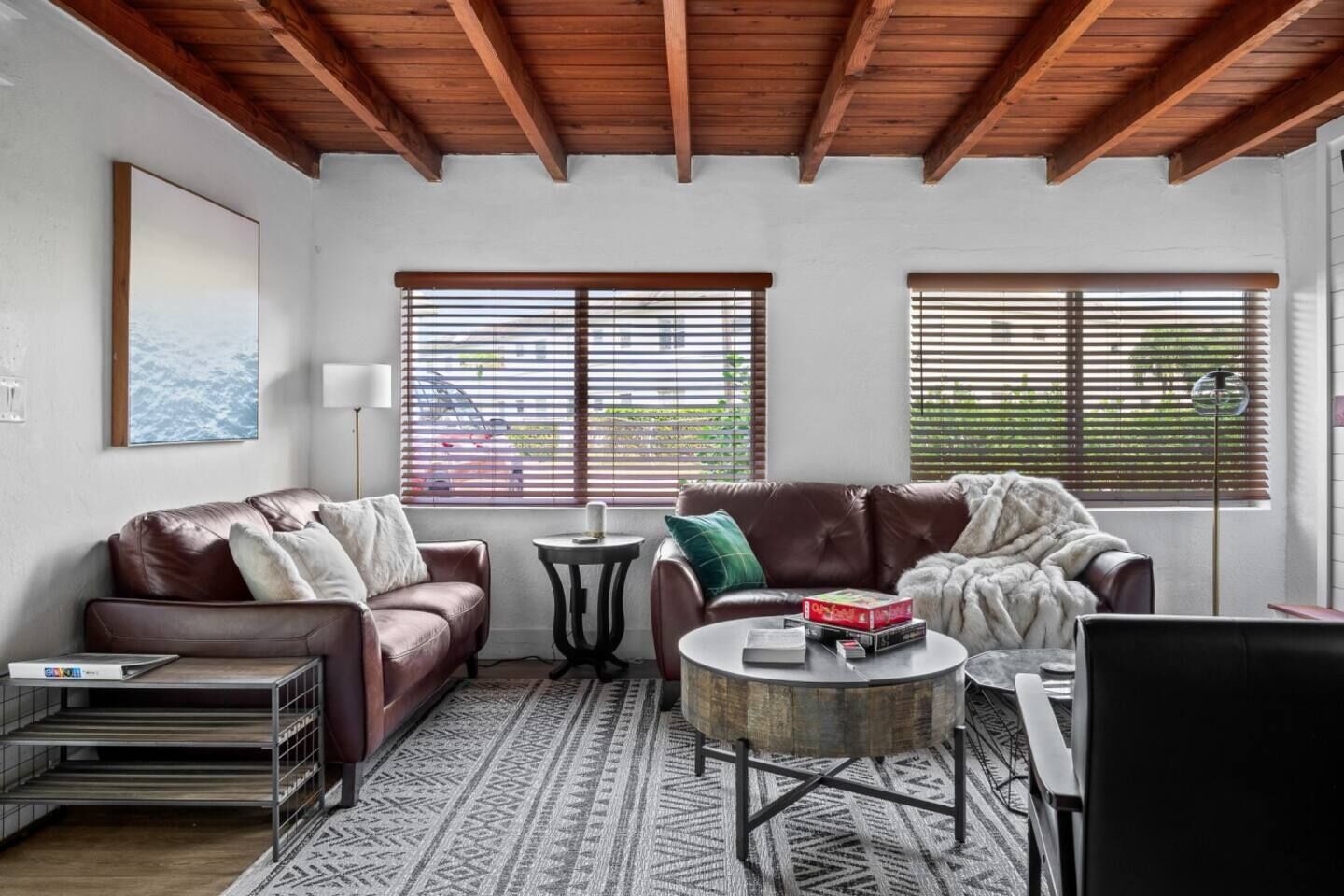 TV, fireplace, video games, books