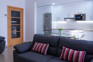 TV, DVD player, stereo