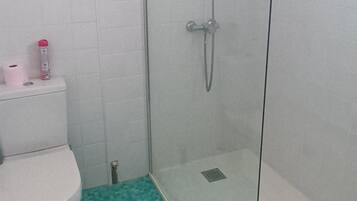 Shower, toilet paper