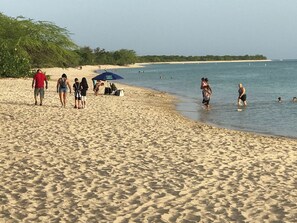 Sun loungers, beach towels