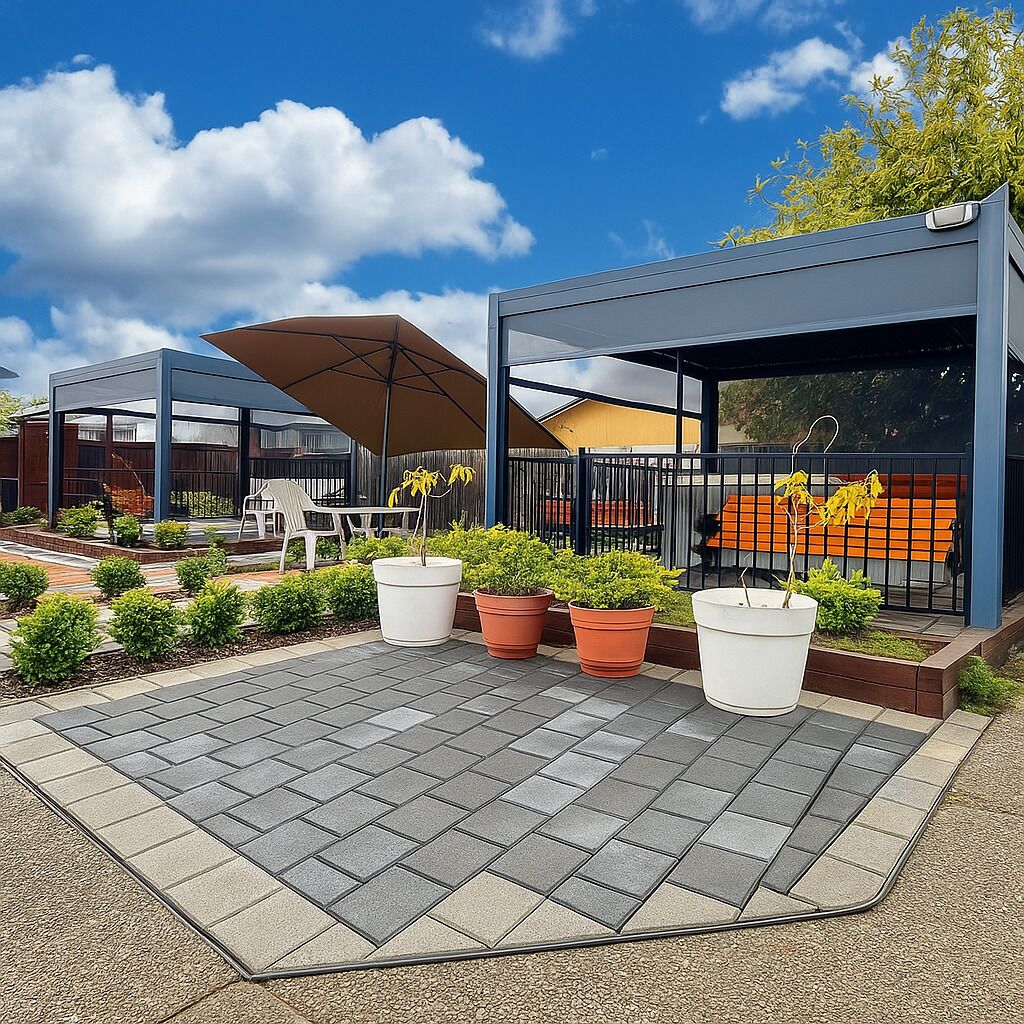 屋外ダイニングエリア