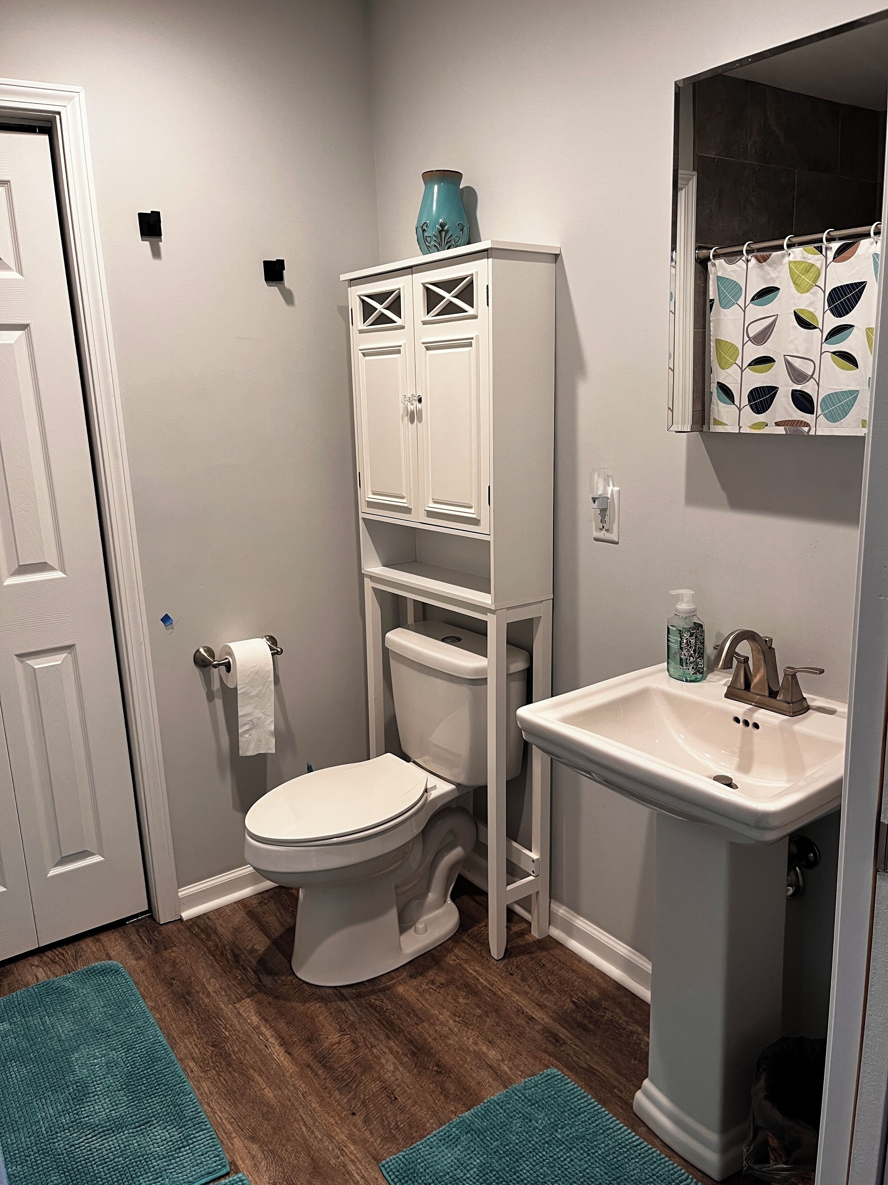 淋浴设施、吹风机、毛巾、卫生纸