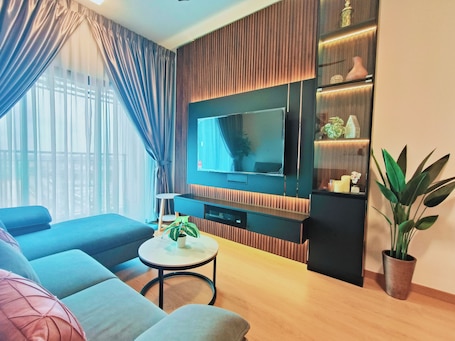 Family Condo, 3 Bedrooms | Living area. MayaBay Residences Bandar Gamuda Cove
