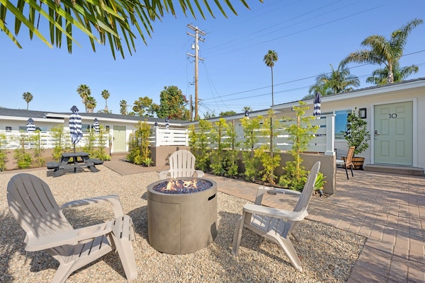 Fire pits at South O Bungalows