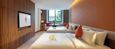 Family Room, 2 Queen Beds | In-room safe, free WiFi, bed sheets