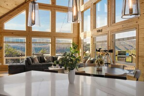 Dining - The Overlook Lodge - Exclusive 5BR Luxury Retreat with Panoramic Views (Milam)