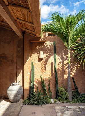 Exterior detail - Villa Malika Canggu: 3 BR Terracotta Style Villa (Bali)