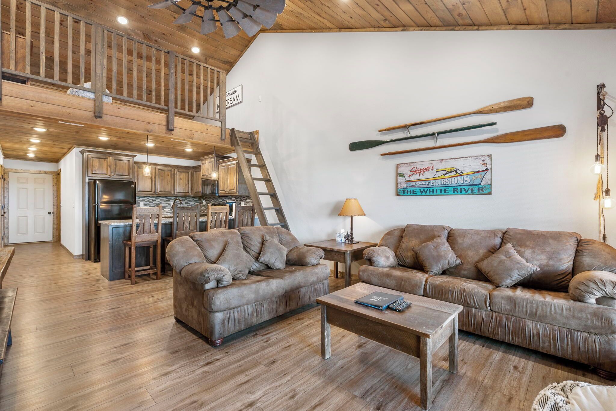 Smart TV, fireplace, DVD player