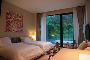 Classic-Zweibettzimmer, Hügelblick | Ausblick vom Zimmer