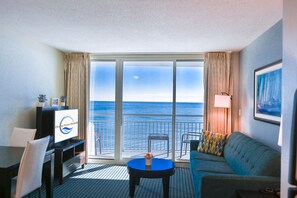 TV - Wake up to sweeping ocean views from the 16th floor at Oceans One (Myrtle Beach)
