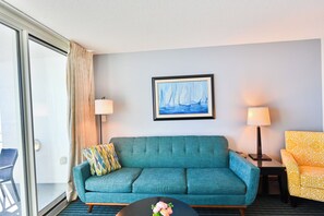 TV - Wake up to sweeping ocean views from the 16th floor at Oceans One (Myrtle Beach)
