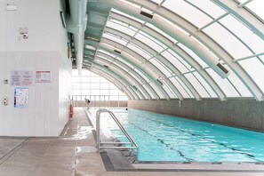 Indoor pool, a heated pool