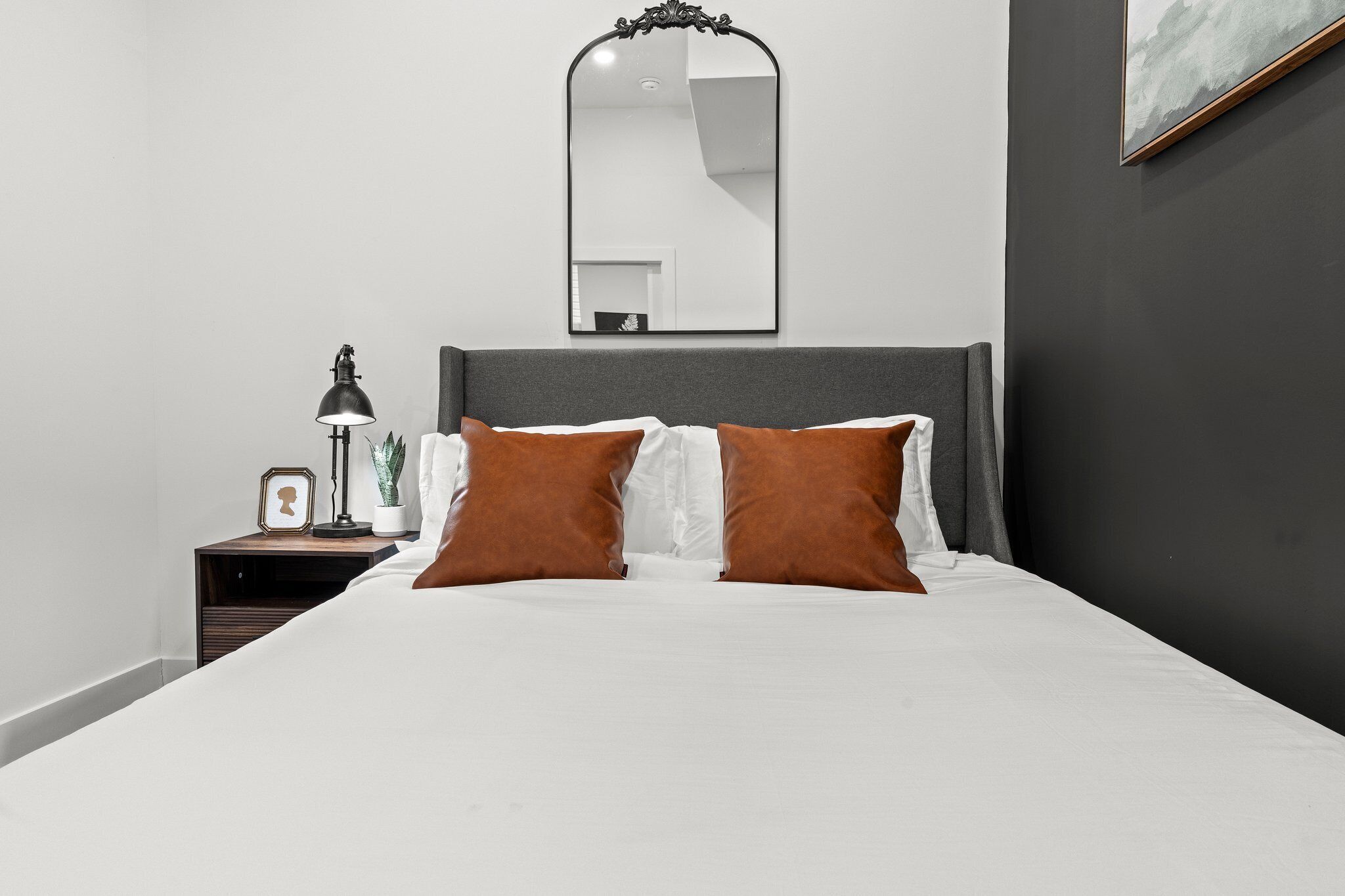 1 bedroom, desk, iron/ironing board, travel crib