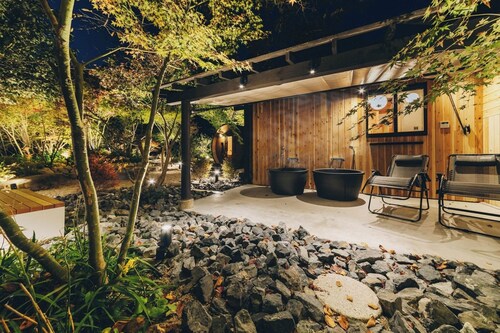 moon river openair bathsaunaswitch on big scree / Hatsukaichi Hiroshima