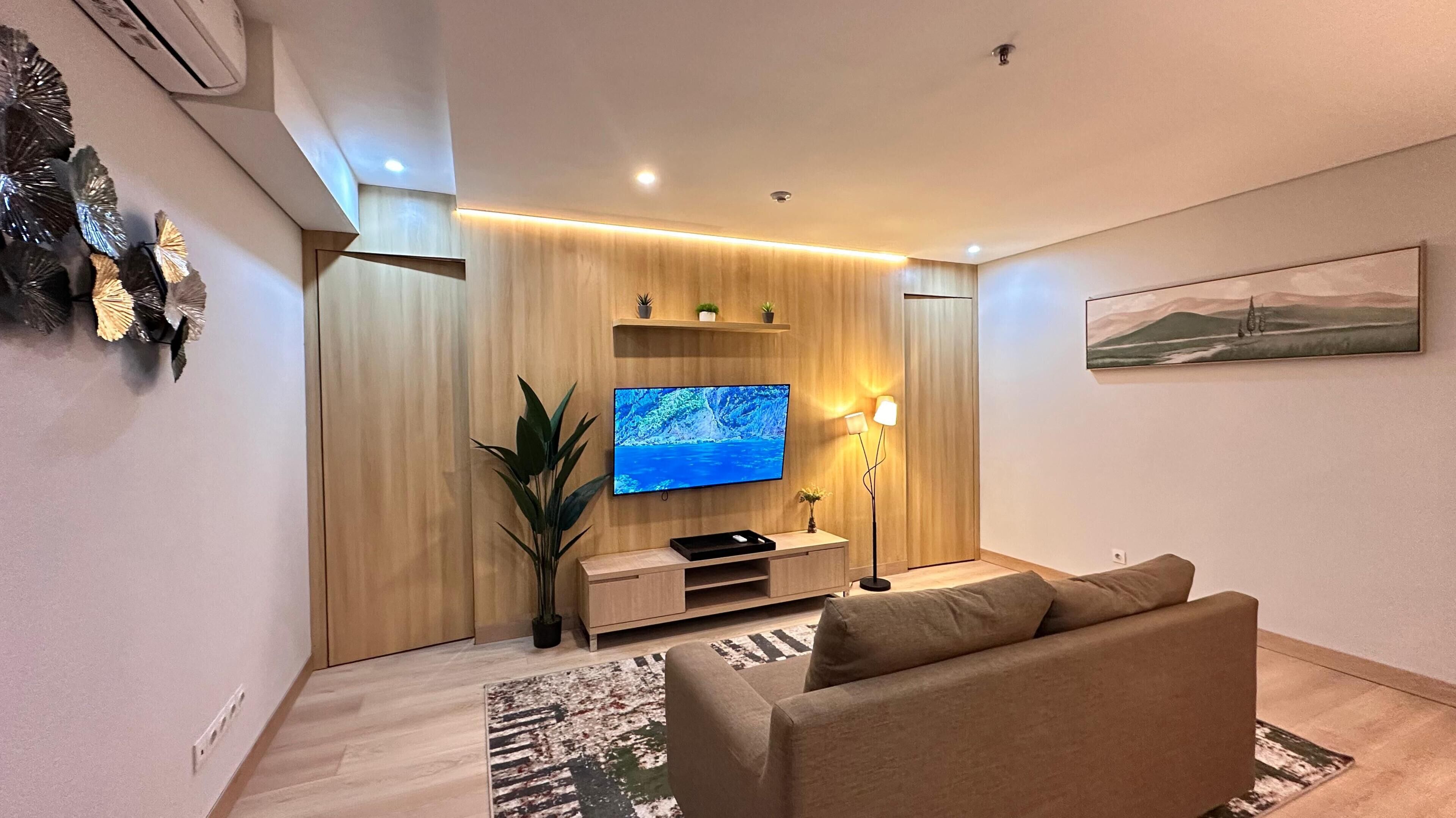 Standard-Apartment, 2 Schlafzimmer, Stadtblick | Wohnbereich