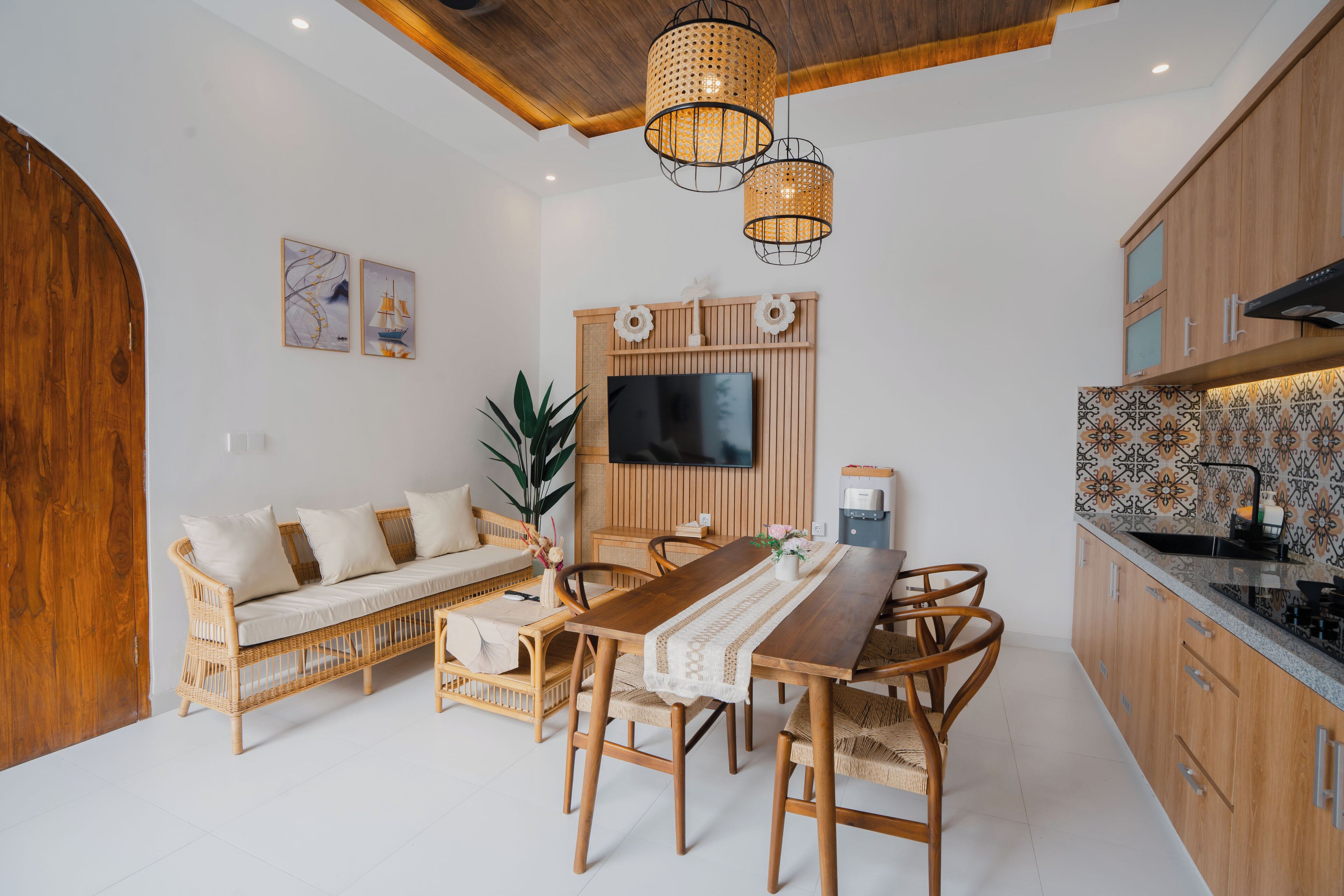 Deluxe-huvila, 1 makuuhuone, yksityinen uima-allas | Sisätilat