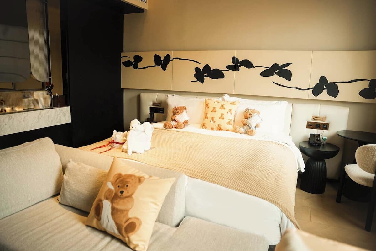 Family Double Room | Premium bedding, minibar, blackout drapes, soundproofing