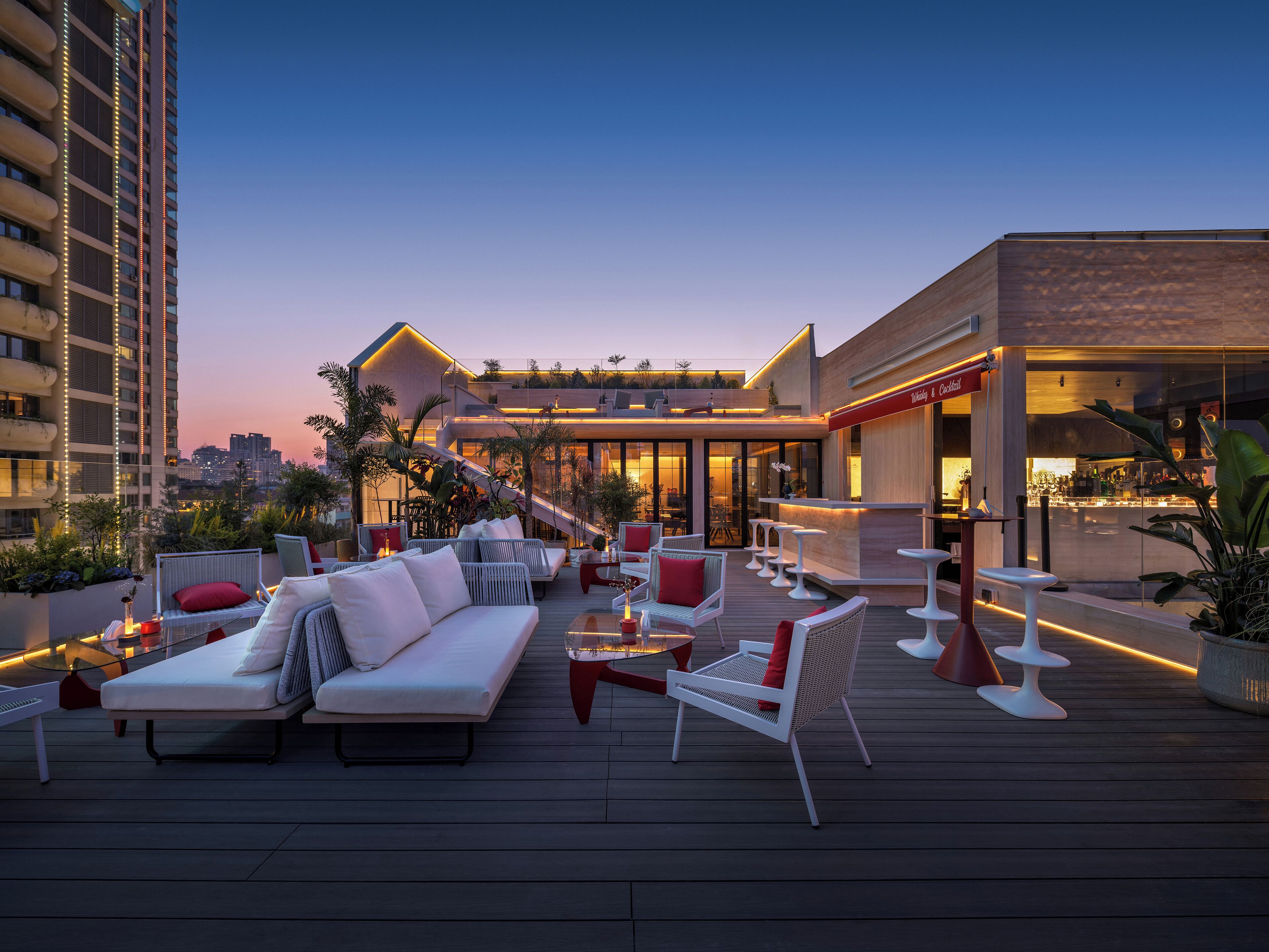 Terrasse sur le toit