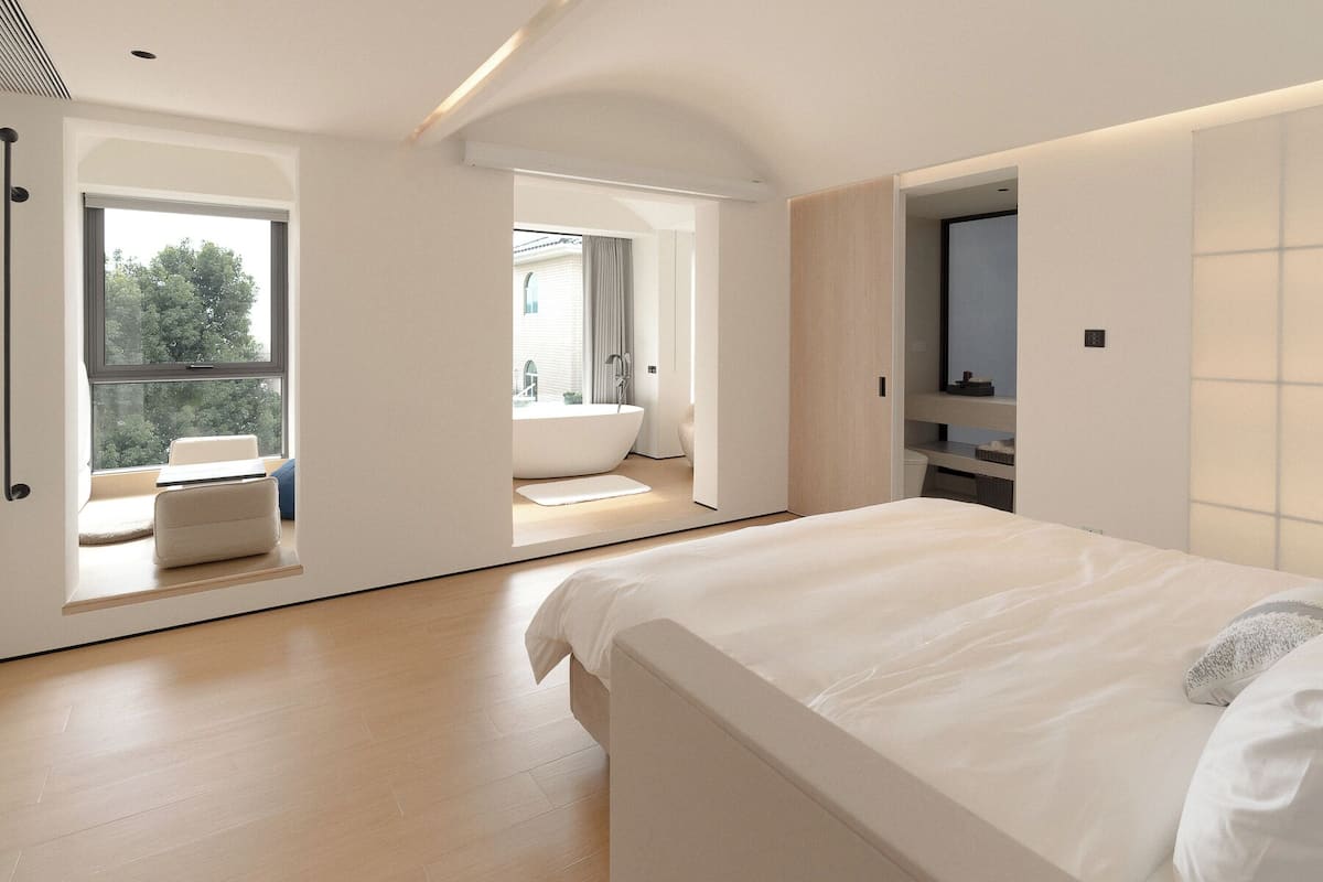 Premium bedding, individually decorated, individually furnished