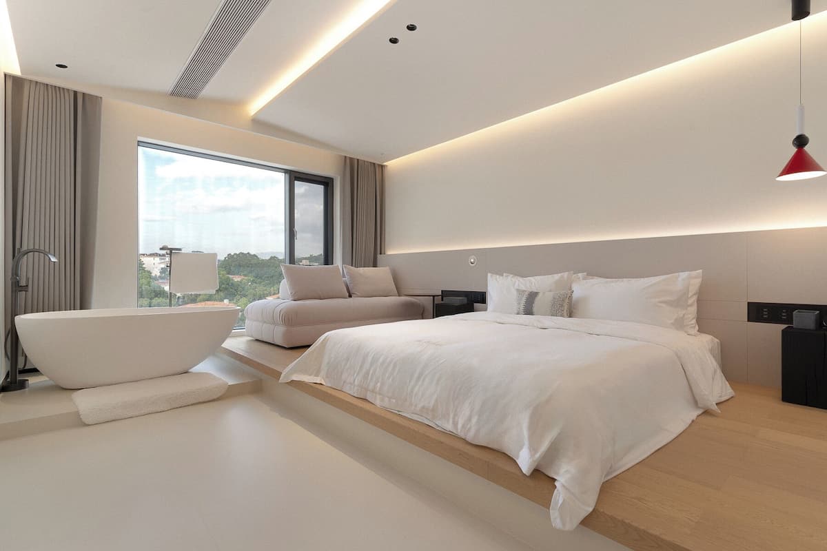Premium bedding, individually decorated, individually furnished
