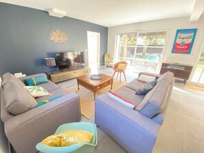 Living area - BriseMarine Cosy house, Dune and forest 50m away (Labenne)