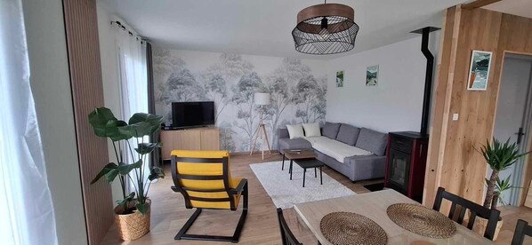 Fernseher, Kamin