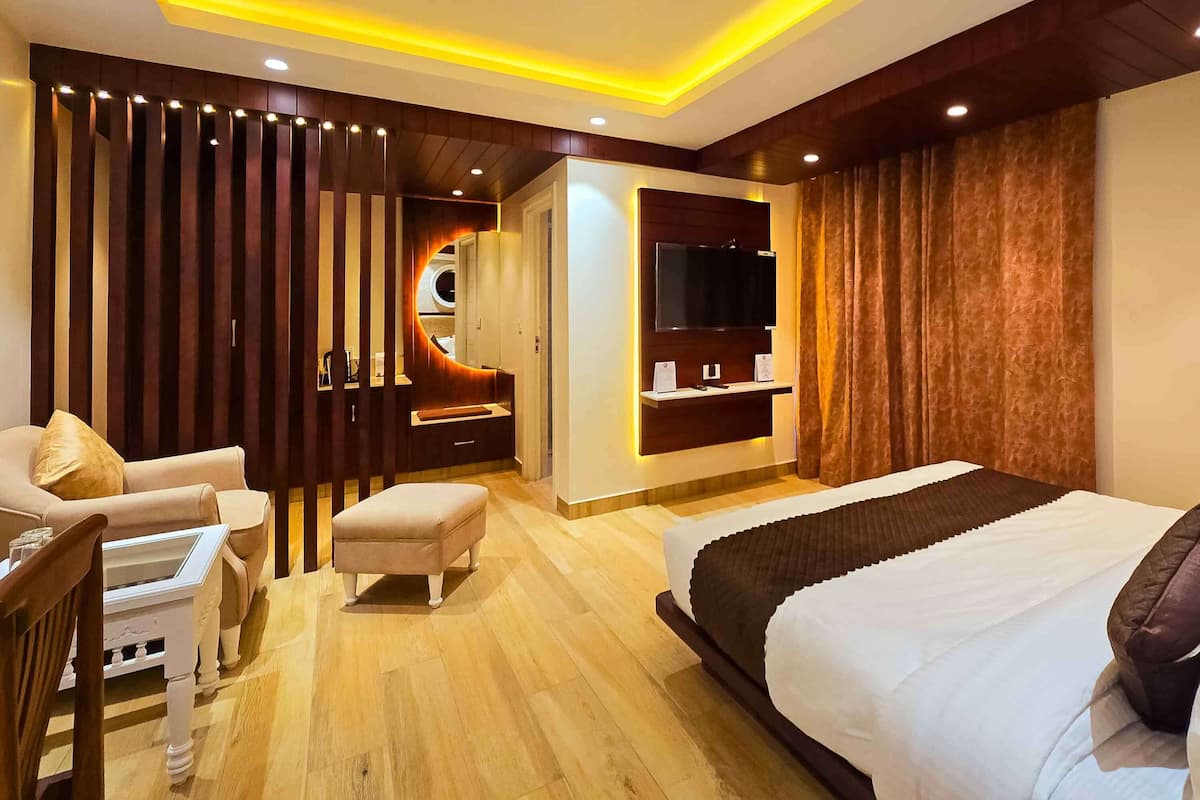 Doppia Deluxe, vista giardino | Biancheria da letto di alta qualità, Wi-Fi gratuito, lenzuola