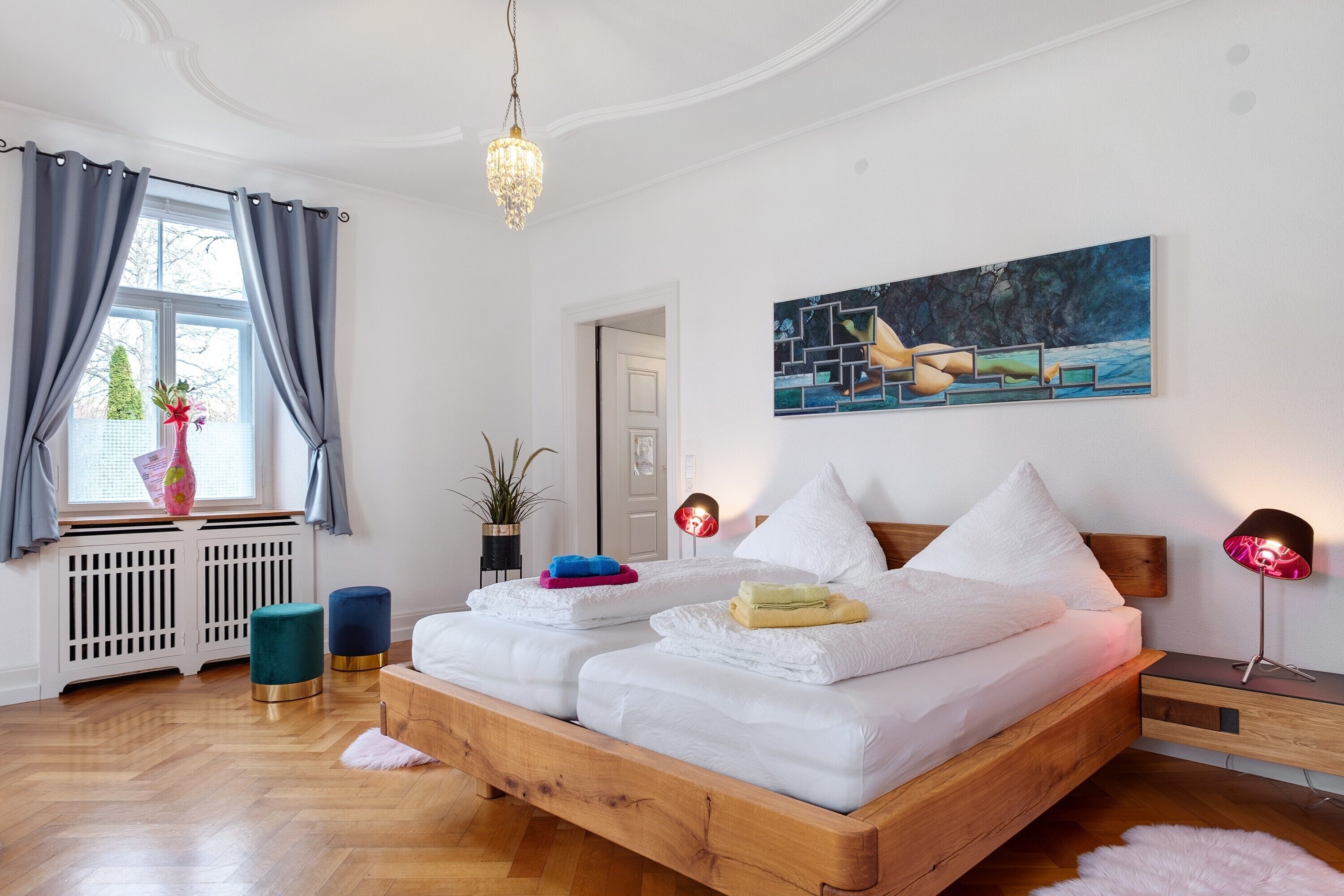 1 makuuhuone, silitysrauta/-lauta, ilmainen Wi-Fi, vuodevaatteet