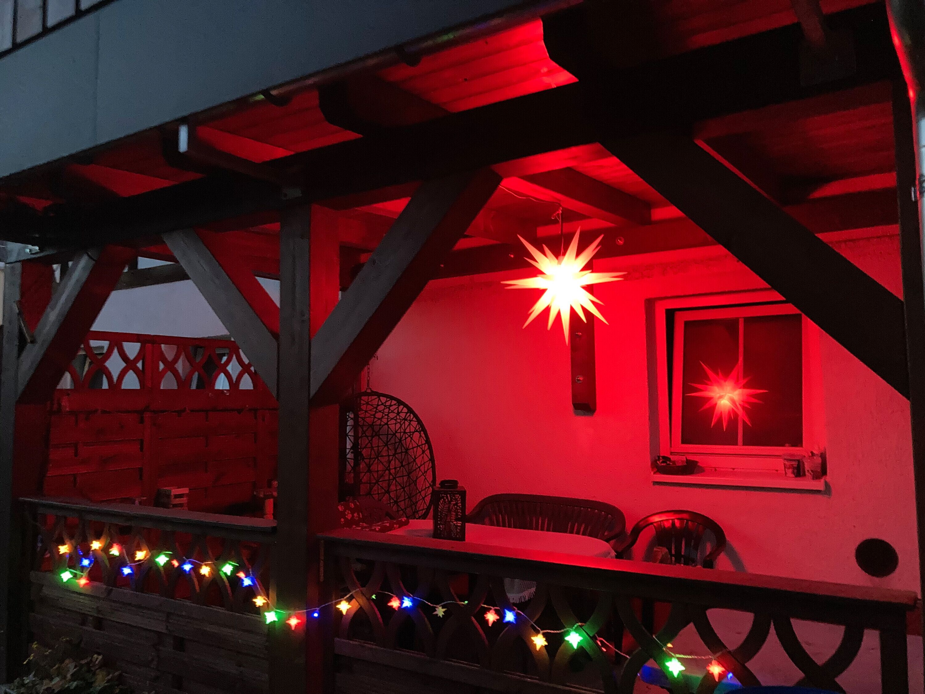 屋外ダイニングエリア