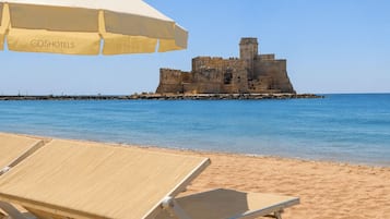 Private beach nearby, sun loungers, beach umbrellas, beach towels