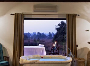 Steam room, 1 treatment room, massages